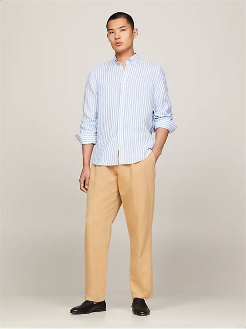 dc bold linen stripe shirt TOMMY HILFIGER | MW0MW346460A4